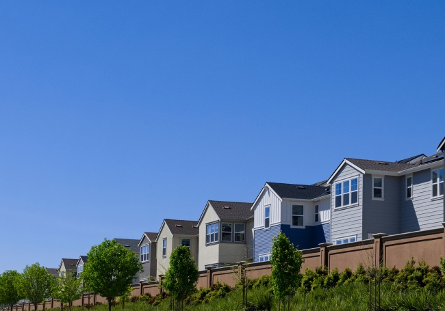 Line of houses